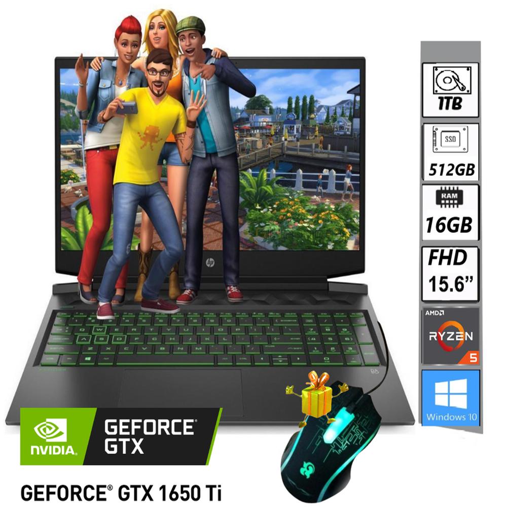 Portatil Gamer Hp R5 4600H 16Gb 512 Ssd