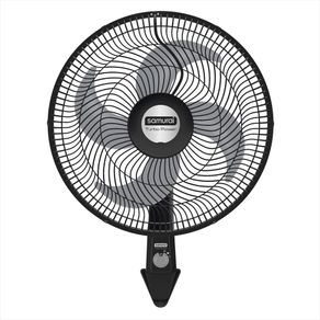 Ventilador De Pared Negro Turbo Power Samurai