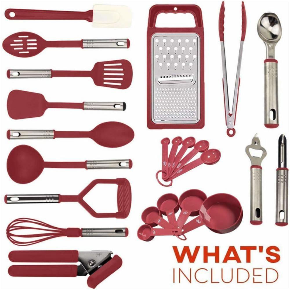 Conjunto de 4 utensilios de cocina de acero inoxidable - Aliss