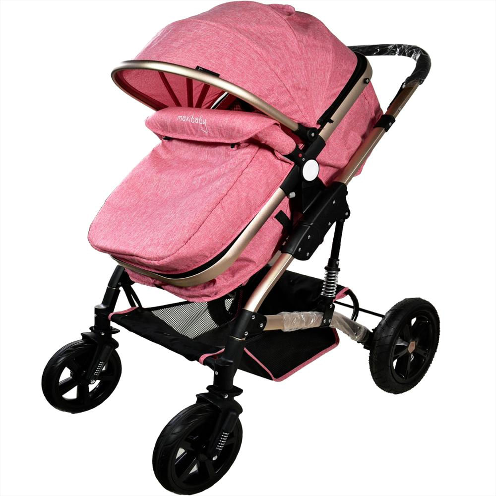 Coche Moises Para Bebé Niña Rosa