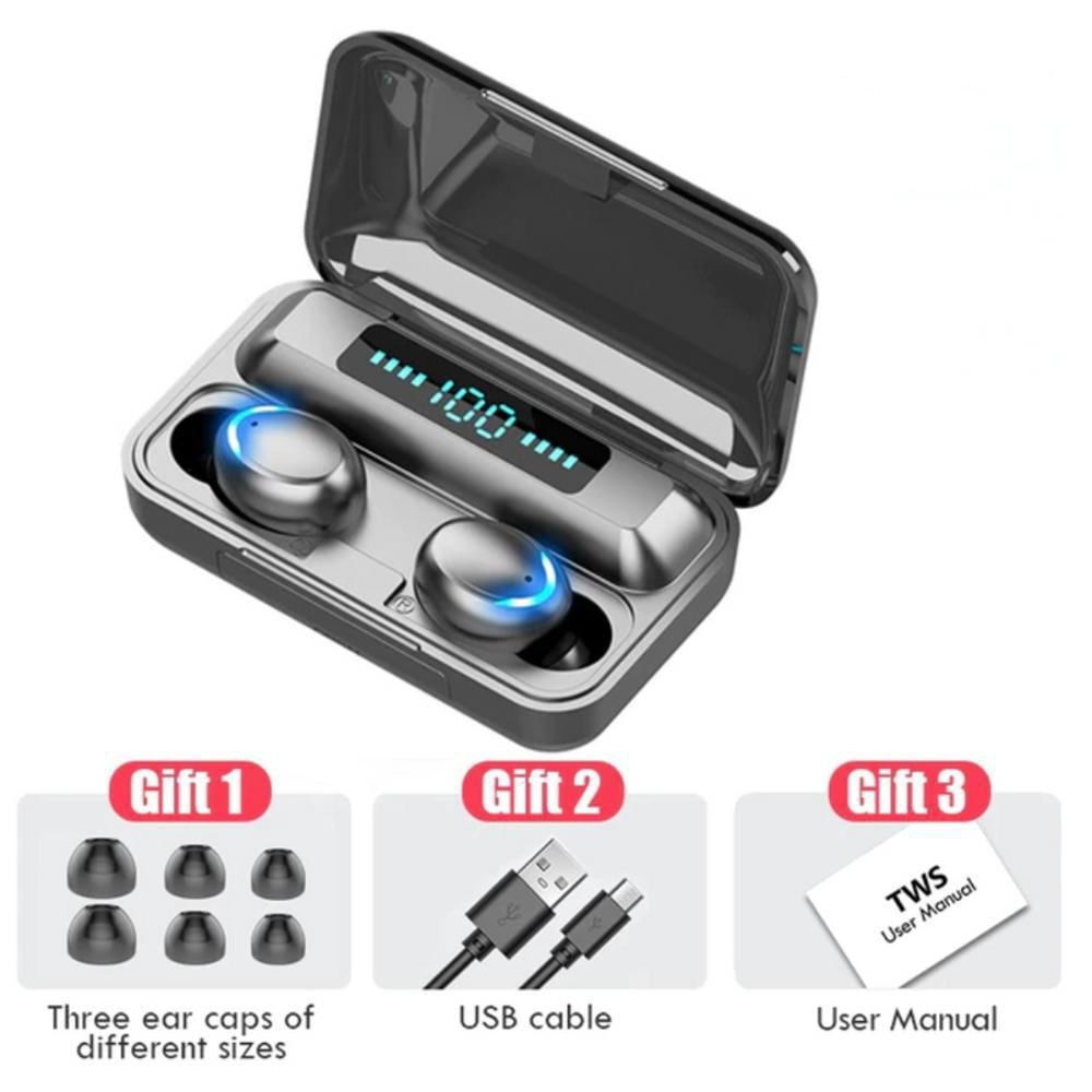 Auriculares Inalambricos F9 Tws V5.1 Audífonos Bluetooth Compatible: Android, Ios, Microsoft img #1