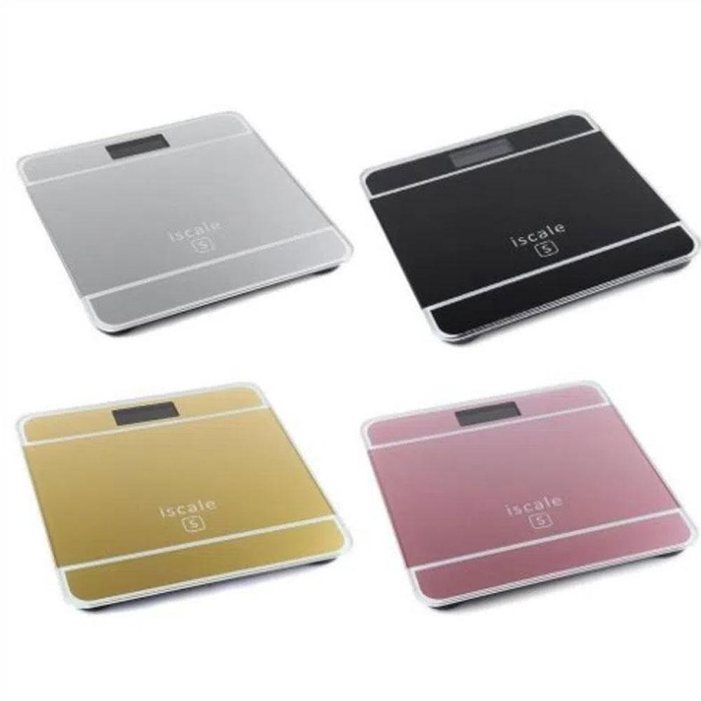 Pesa Personal Vidrio Templado Digital Bascula Bluetooth Plateado img #2