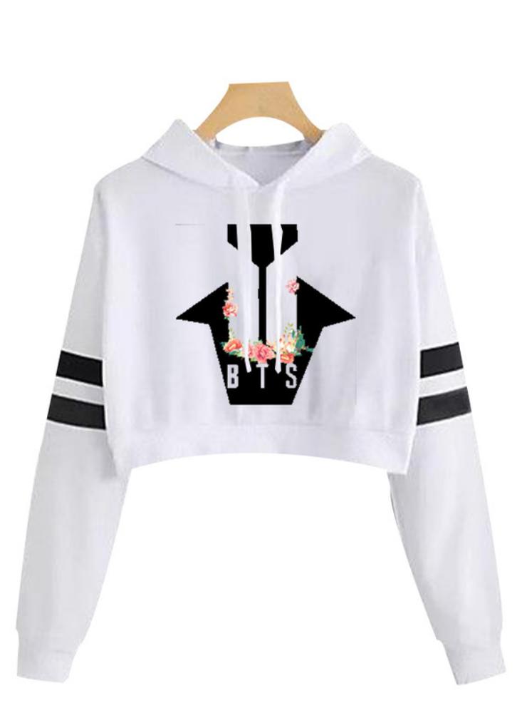 Buzo Buso Saco Hoodie Blanco Logo Bts 95 Jimin M Blanco