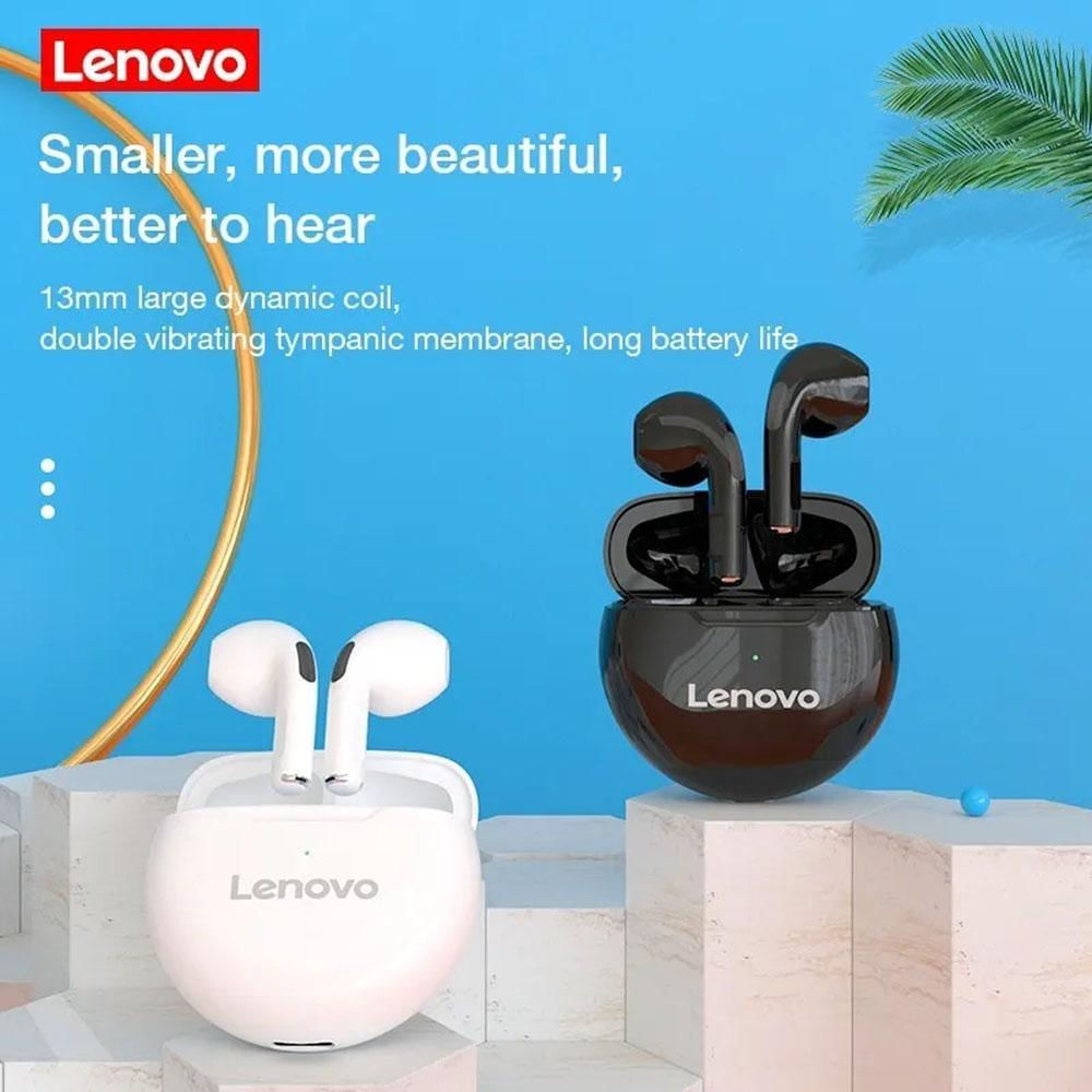 Auriculares inalámbricos Lenovo Bluetooth Modelo HT38 Blanco
