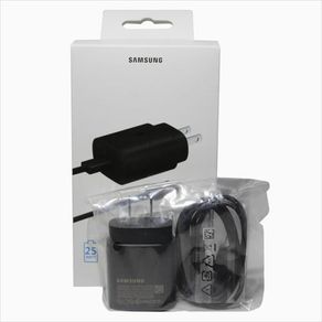 Cargador Negro Samsung Tipo C 25W Carga Rápida