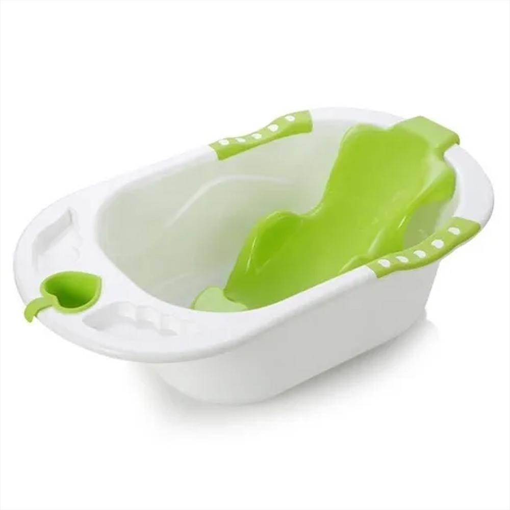 Bañera Tina Bebé Con Soporte Plástico Verde