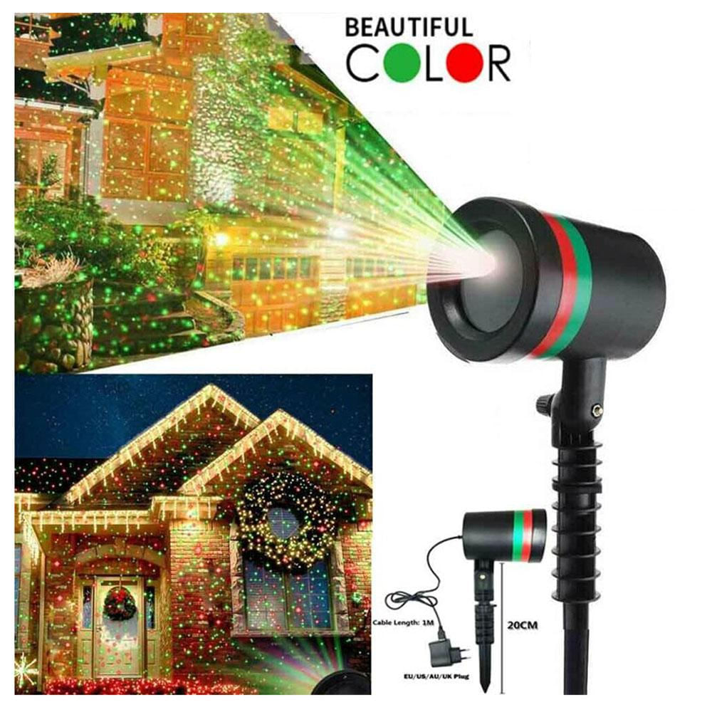 Lampara Exterior Proyector Láser Luz Led Ll 01 Decorativa Impermeable img #2