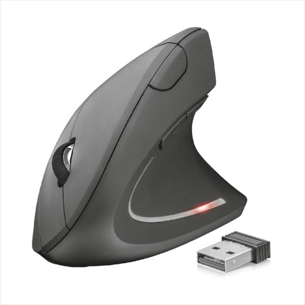 Mouse Trust Ergonómico Vertical Inalámbrico Batería Recargable