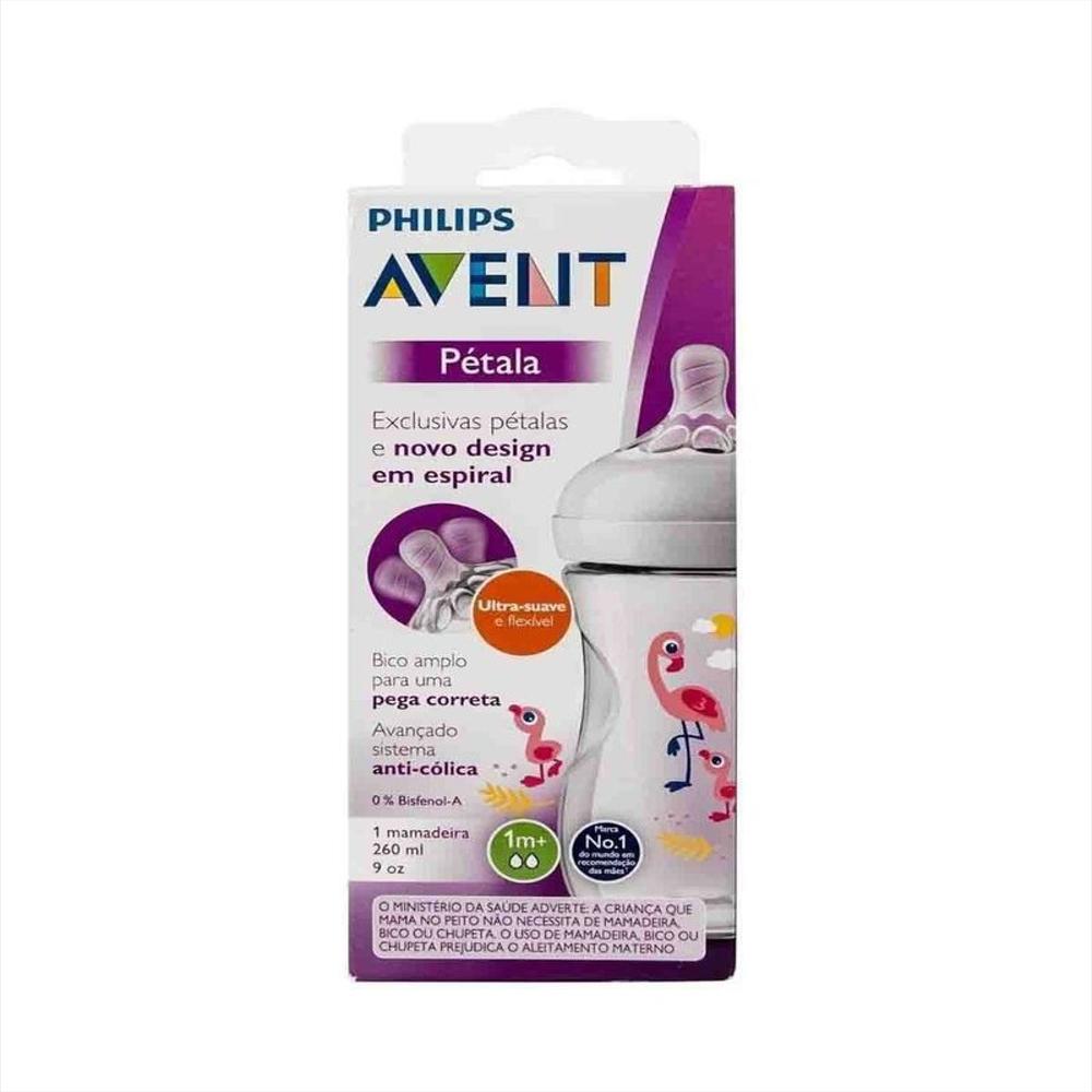 Tetero Biberón Anticólico Avent Natural 2.0 9Oz/260Ml Flamingo Flamenco