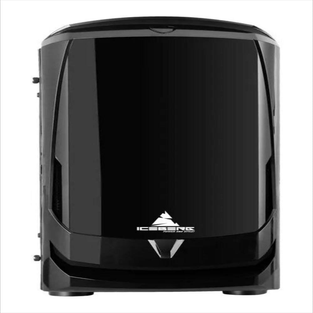 Caja Gabinete Iceberg Gate 9 + Vidrio Templado + 3 Fans 120m - Negro img #3