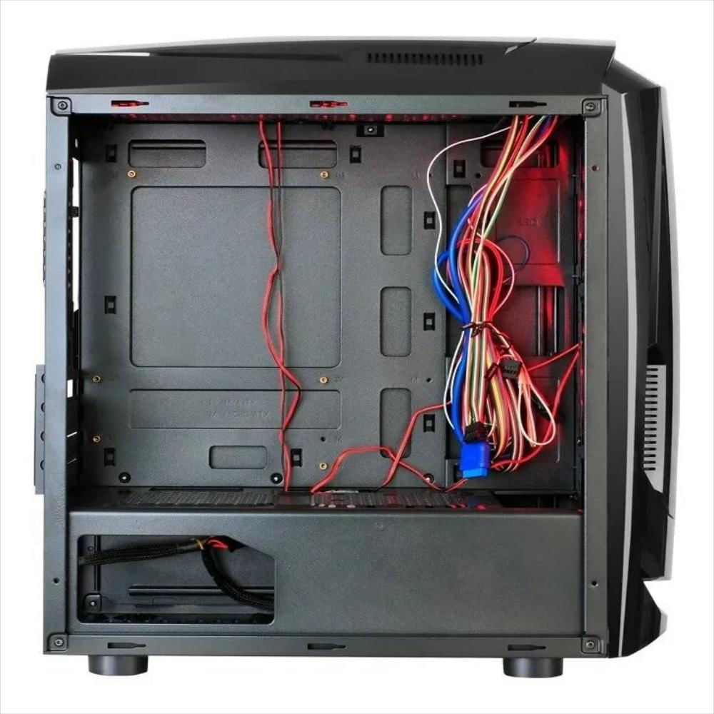 Caja Gabinete Iceberg Gate 9 + Vidrio Templado + 3 Fans 120m - Negro img #4
