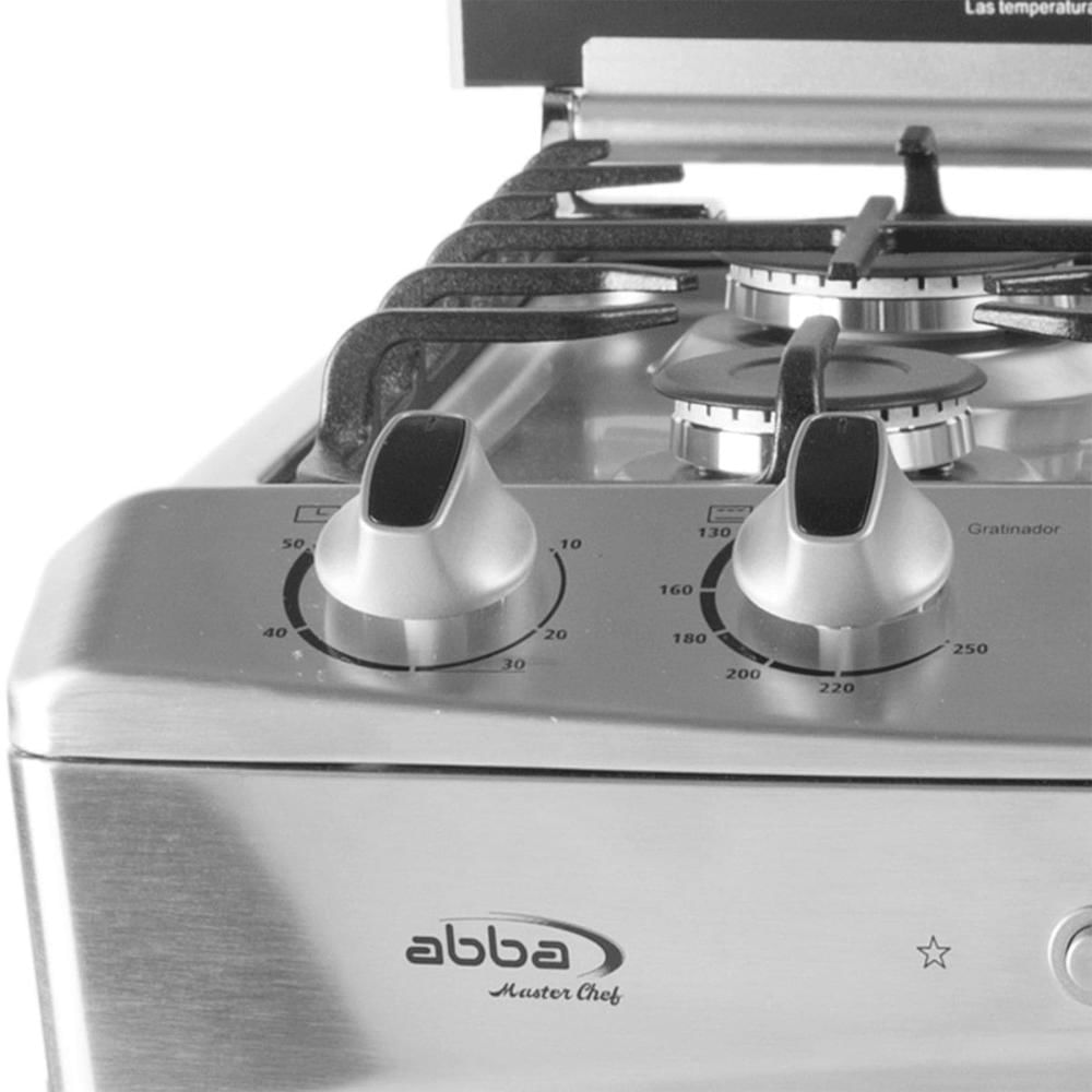 Estufa Con Horno Masterchef Abba Ab3056 4 Puestos Gratinador img #4