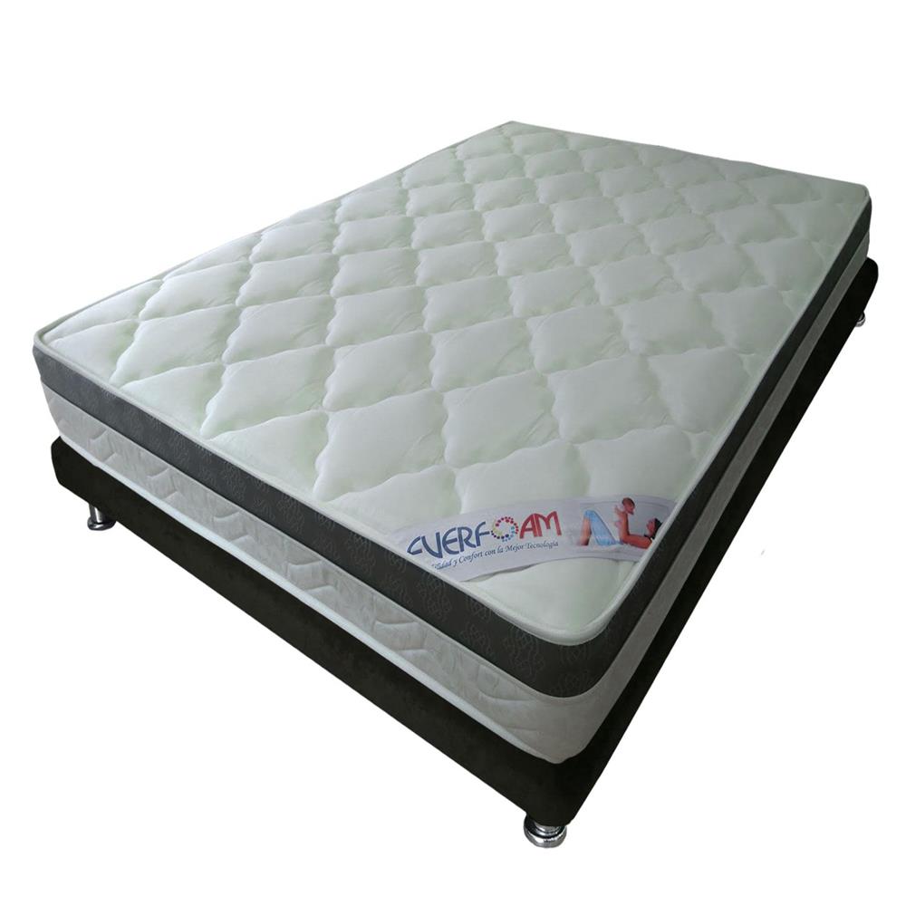Combo Everfoam Relief Sencillo 100X190 Cm + Base Cama img #2
