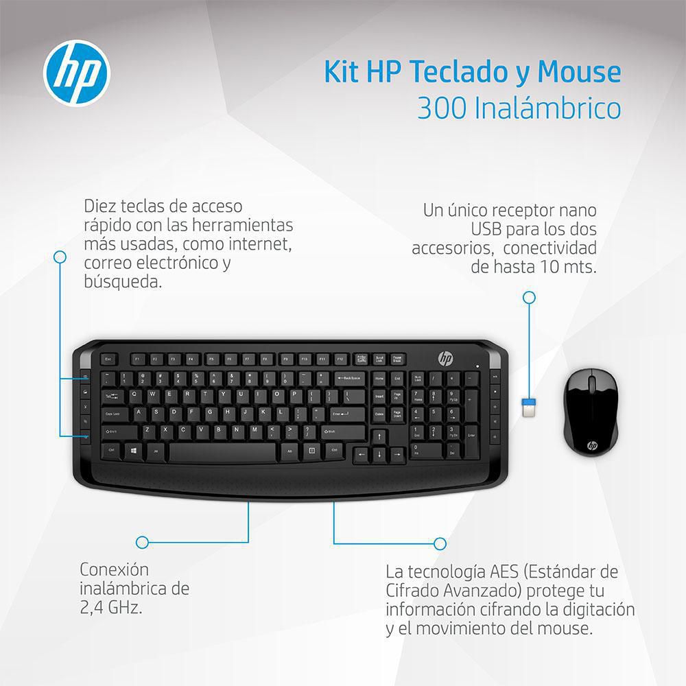 Teclado y Mouse Inalámbricos HP 330 (2V9E6AA) - Tienda  Colombia