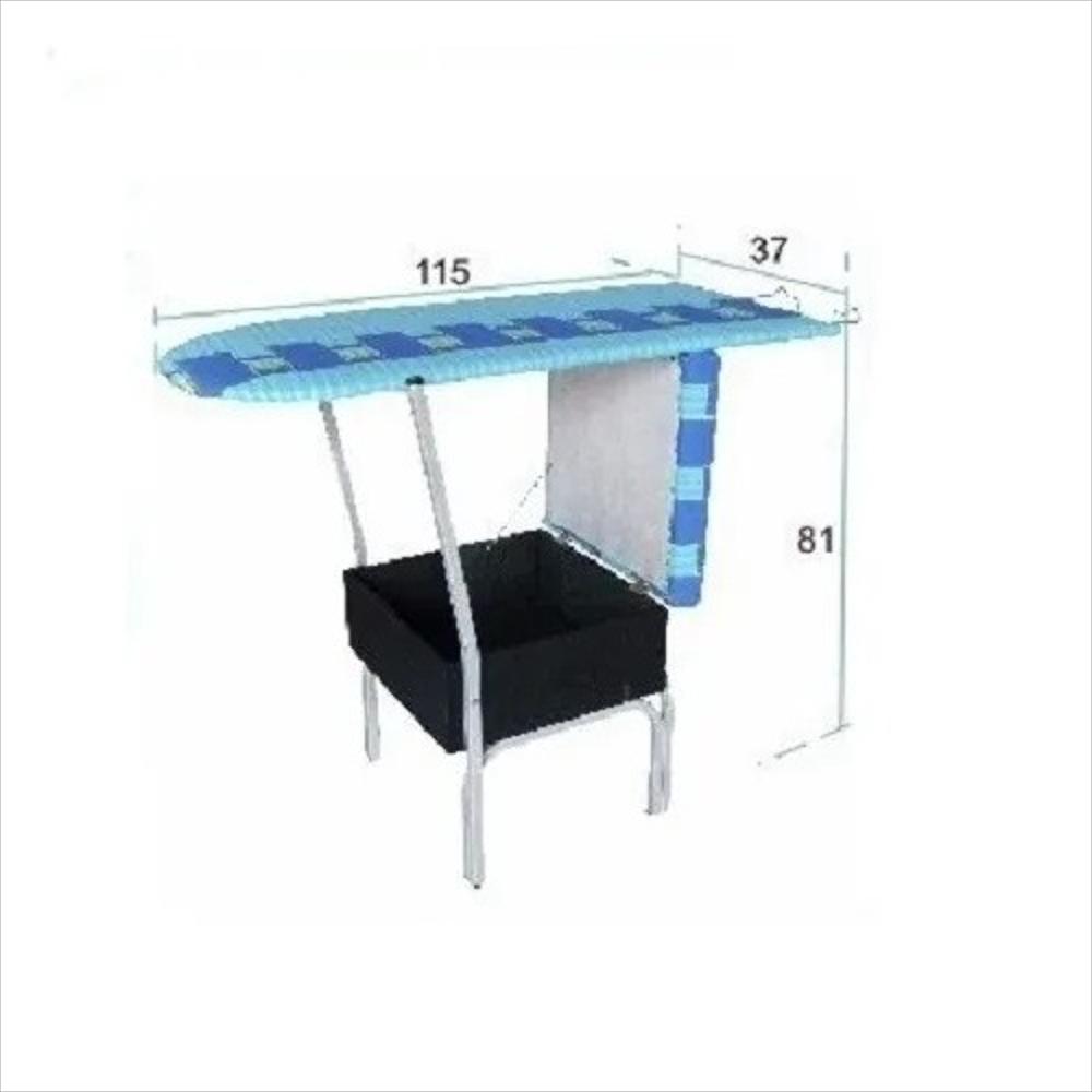 Mesa Planchar Cesta Planchado Silla Multiusos Hogar Aseo Metálica img #2