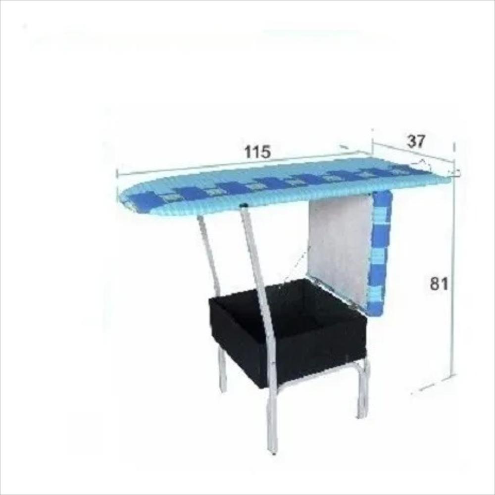 Mesa De Planchar Con Cajon Y Silla Multiusos Planchado Hogar img #2