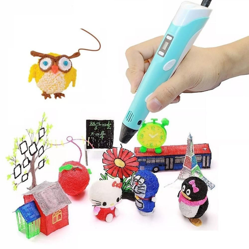 Lápiz 3d Pen / Pluma / Lapicero Dibujo 3d +12 Filamentos