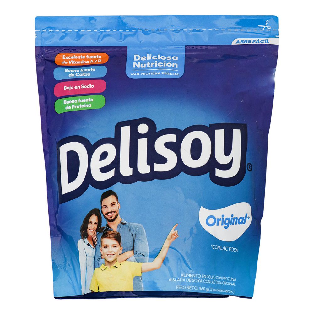 Alimento Polvo Proteina Soya DELISOY 360 gr