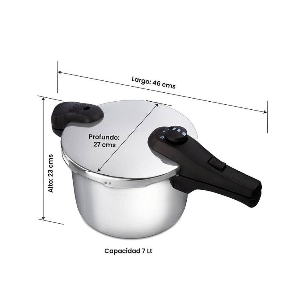 Olla A Presión Express De 5 Litros Chef Master Acero Inoxidable img #4