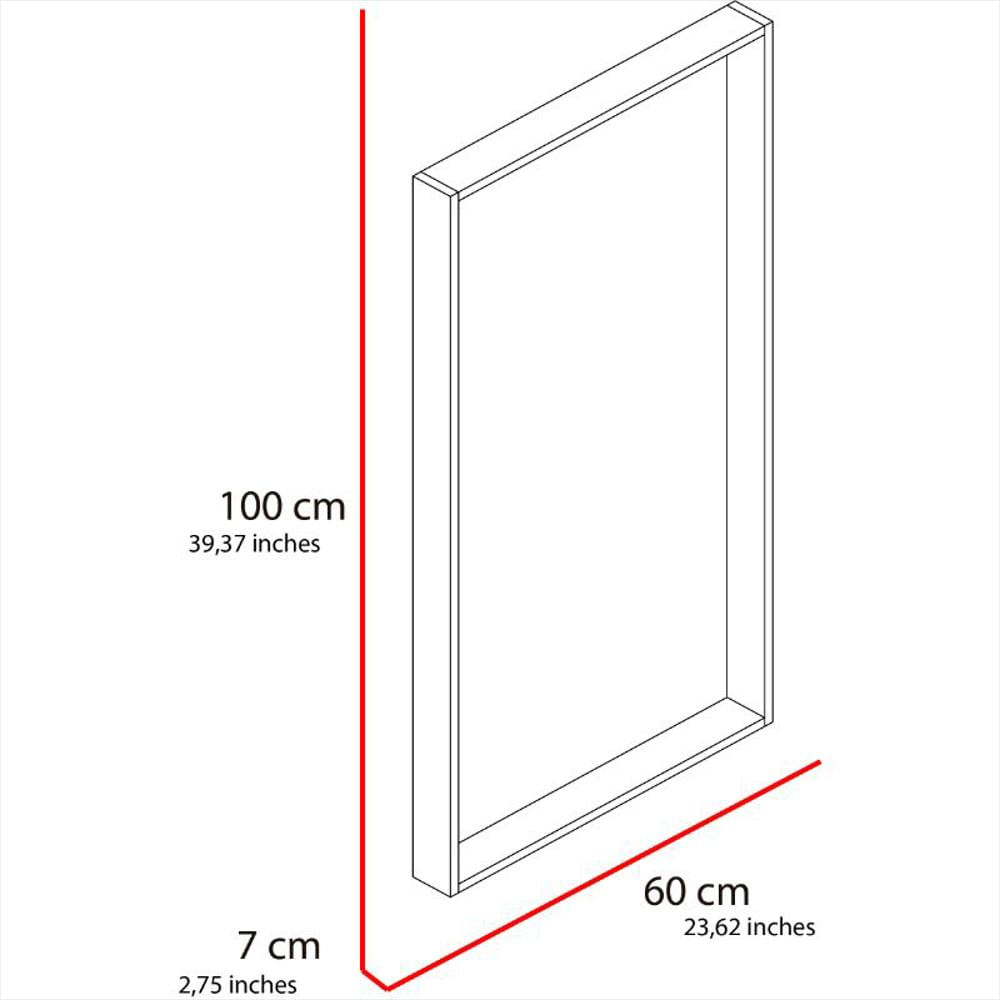 Espejo Rectangular Trento, Caramelo, Con Marco Aglomerado Mdp 100 img #5