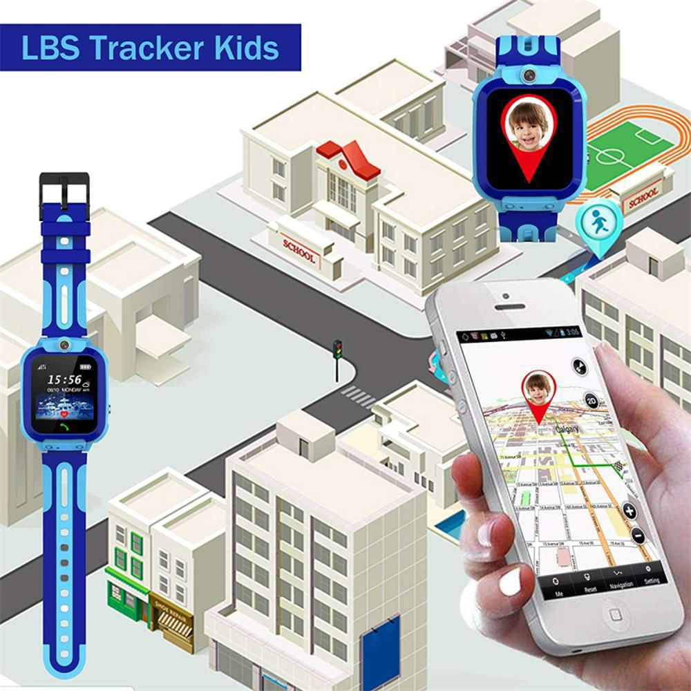 Reloj inteligente para niños con GPS y llamadas (Q12 GPS Blue) - SECURCCTV