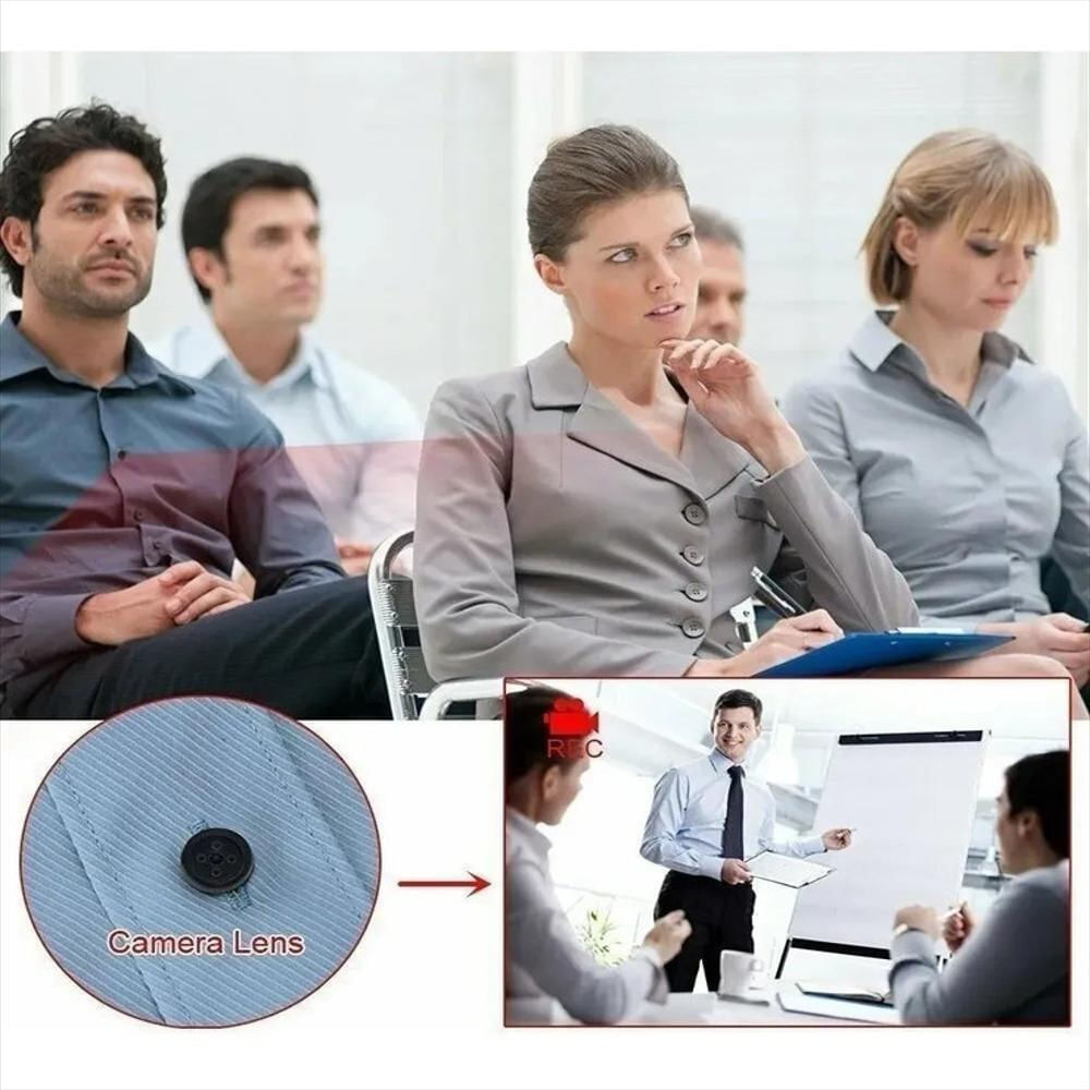 Mini Camara Boton Espia Con Audio Y Video Entrega Inmediata img #3