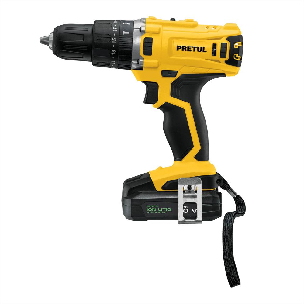 Taladro Percutor Inalámbrico De 1/2 pulgadas , Torque 33 Nm, 20 V Pretul