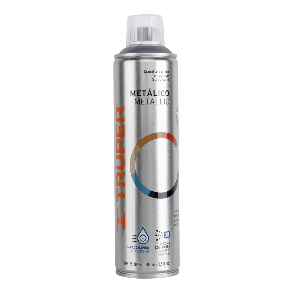 Pintura Aerosol En Lata 400 Ml Cromo Metálico, Profesional Truper img #1
