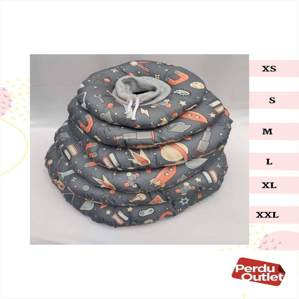 Collar Isabelino Recuperación Cirugia Perro Gato Espacial Gris / Espacial Xl/40Cm img #2