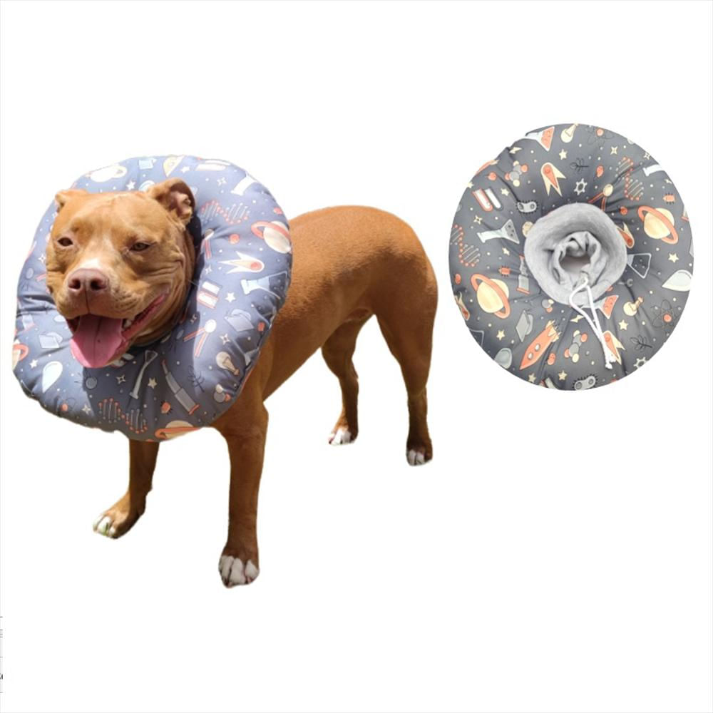 Collar Isabelino Recuperación Cirugia Perro Gato Espacial Gris / Espacial Xl/40Cm img #3