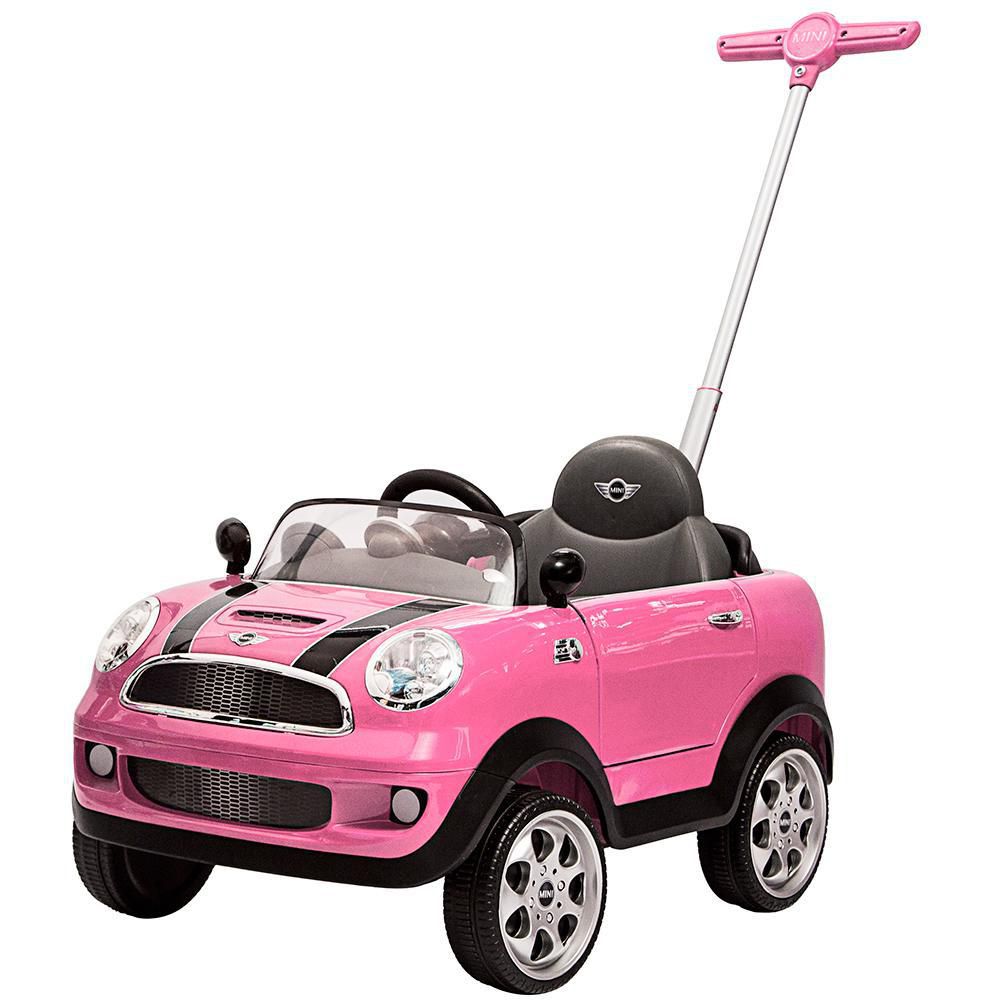 Carro Montable Para Niños Correpasillos Barra Minicooper Rosa PRINSEL img #1