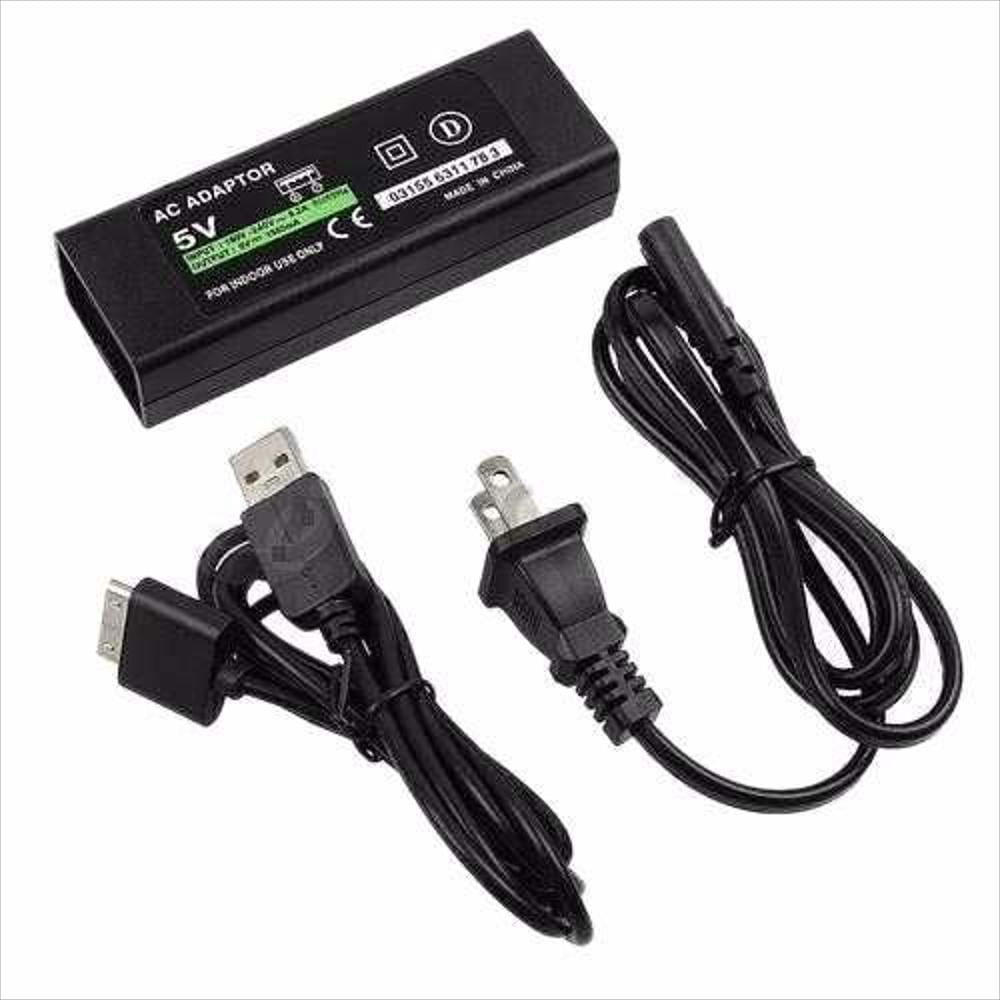 Adaptador de corriente para PSP GO Carga rápida DC 5V/1500mA Cargador para  PSP GO (US)