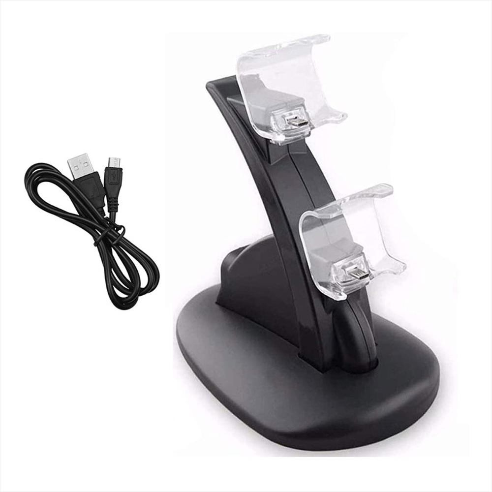 Base Soporte Cargador Dual Para Controles De Play Station 4 Compatible Con Ps4, Ps4 Slim, Ps4 Pro img #2