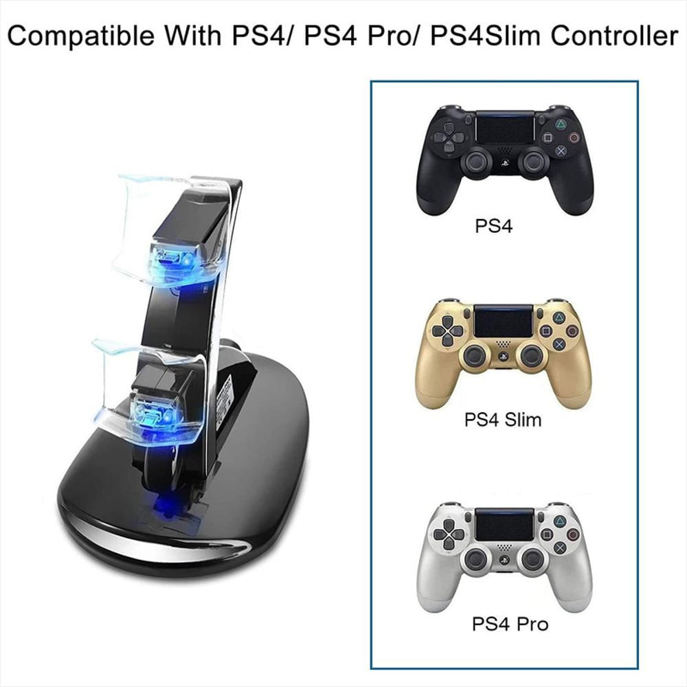 Base Soporte Cargador Dual Para Controles De Play Station 4 Compatible Con Ps4, Ps4 Slim, Ps4 Pro img #4