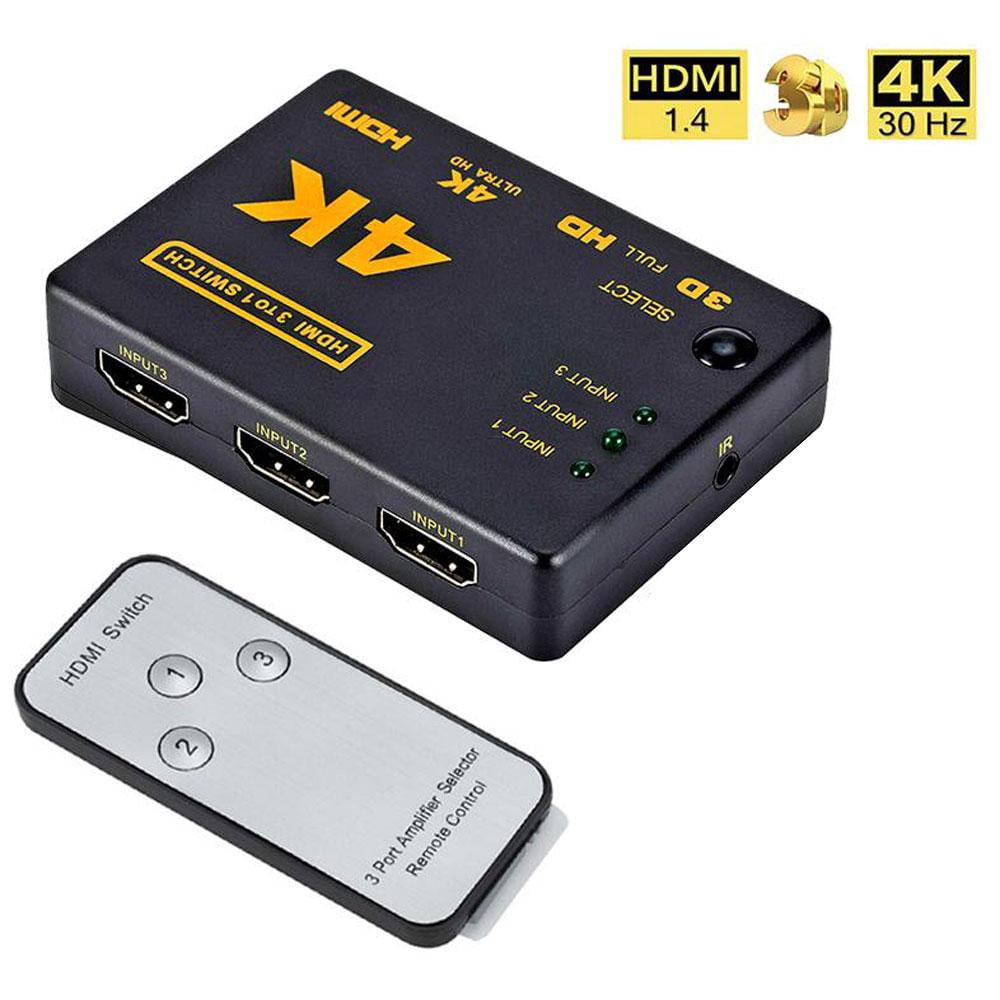 Cable Selector Control X3 Entradas Hdmi 1 Salida Hdmi Incluye Control img #2