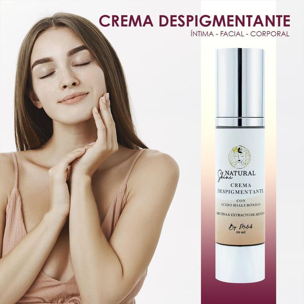Crema Despigmentante Natural Shine Quita Manchas Zona Intima, Axilas, Codos 60Ml img #2