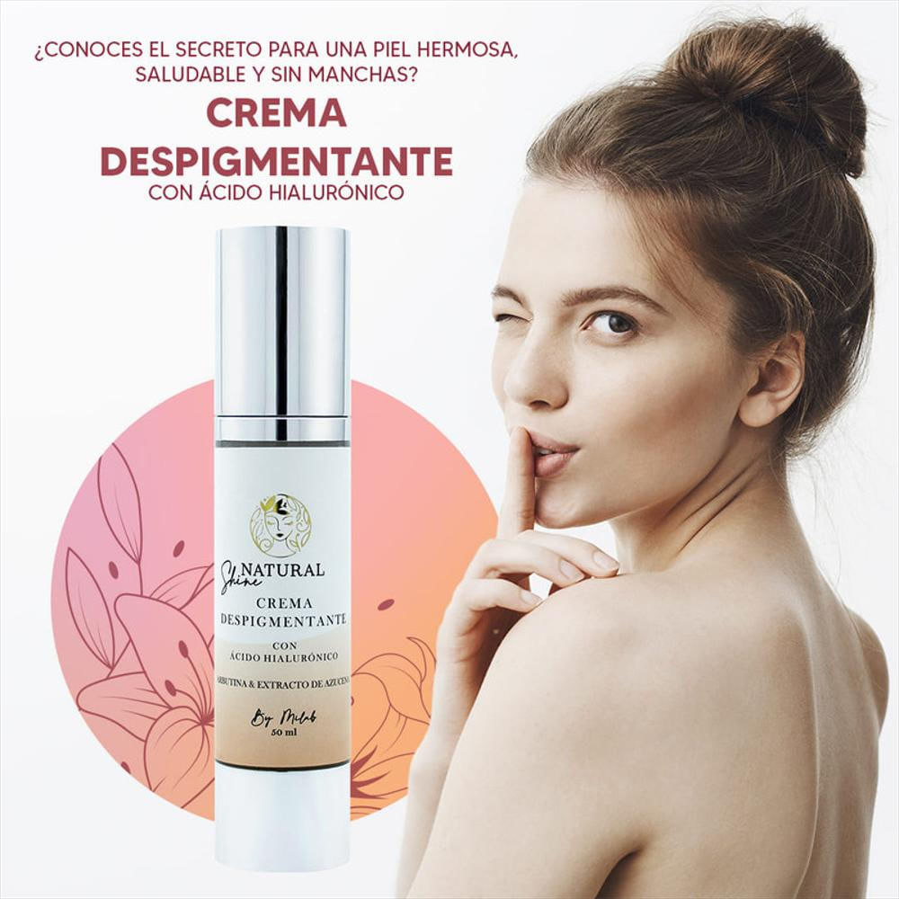Crema Despigmentante Natural Shine Quita Manchas Zona Intima, Axilas, Codos 60Ml img #3