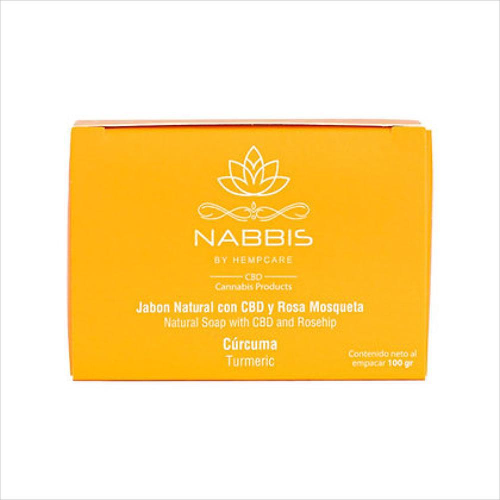 Jabón Natural Con Cbd, Rosa Mosqueta Y Cúrcuma Nabbis
