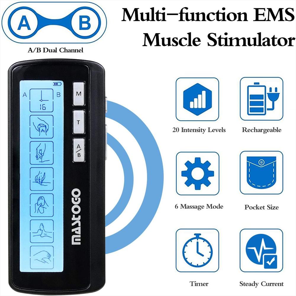Tens Estimulador Muscular Ems Doble Canal Portatil 24 Modos img #2