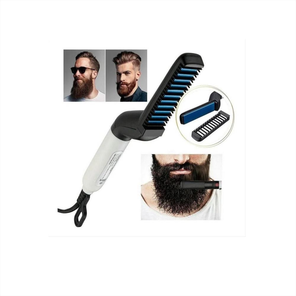 Plancha Cepillo Para Hombre Alisa Cabello Y Barba
