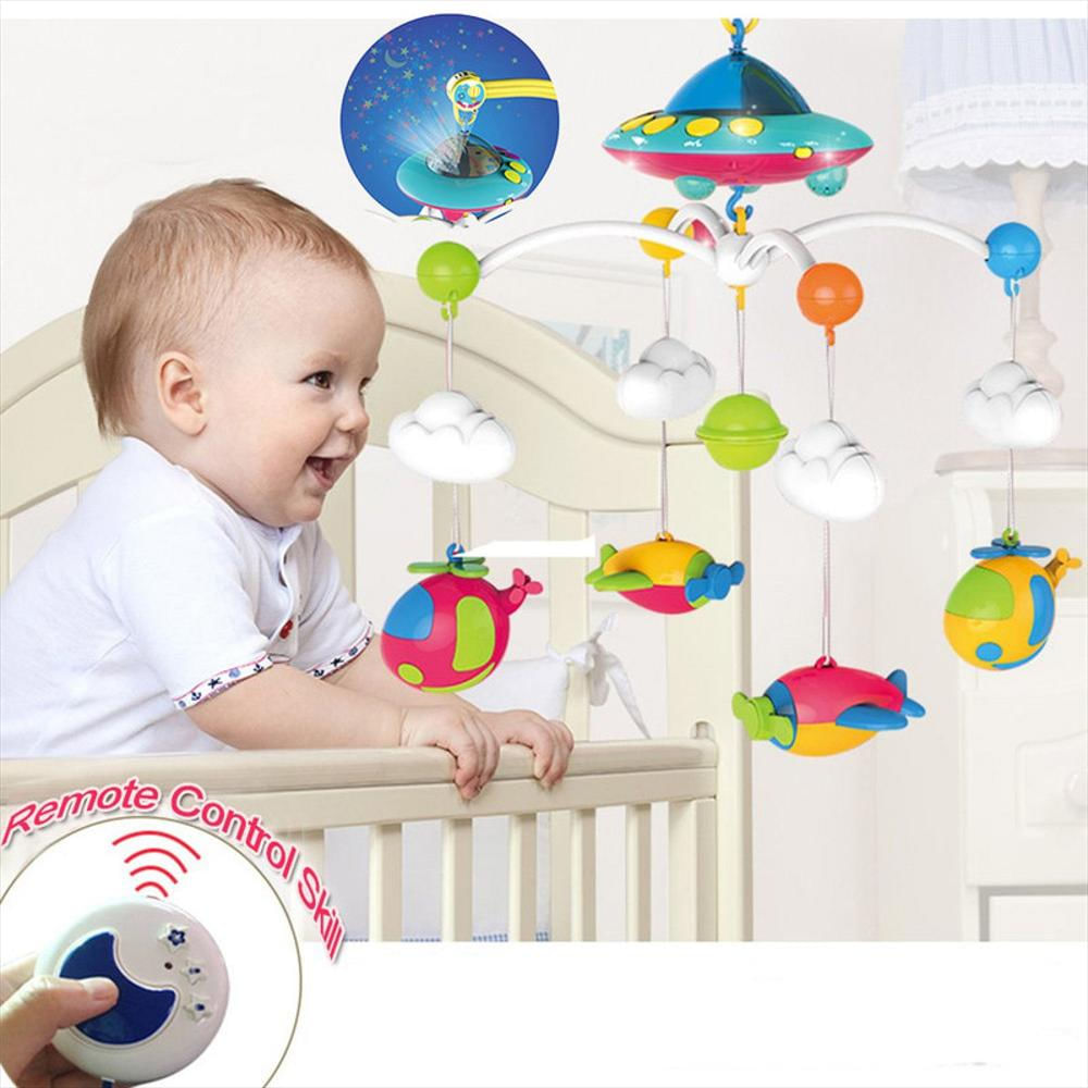 Movil Musical HE0307 para Cuna Bebe Con Proyector Rojo - Promart
