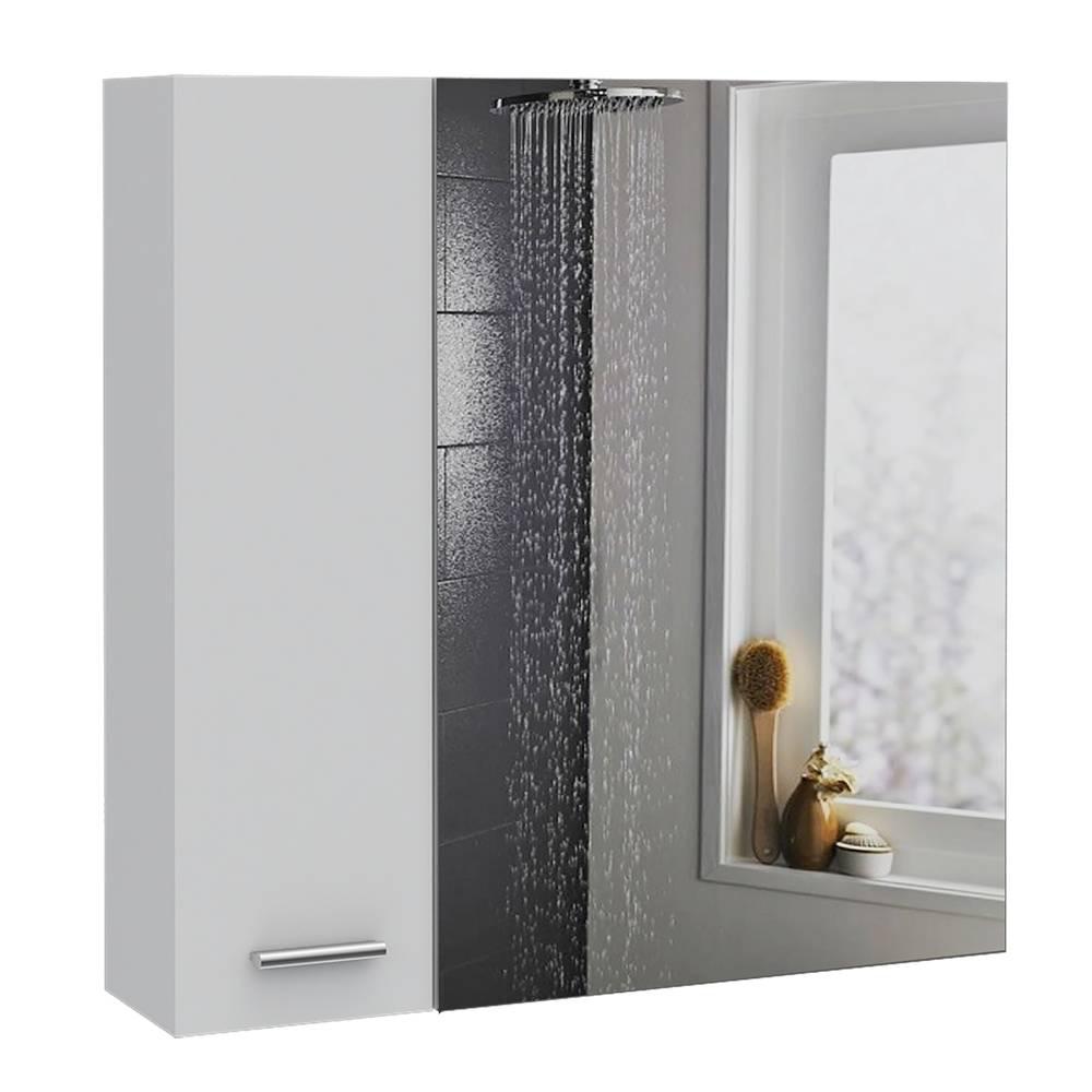 Gabinete Sines Blanco 60 Cm Con Dos Puertas Y Espejo