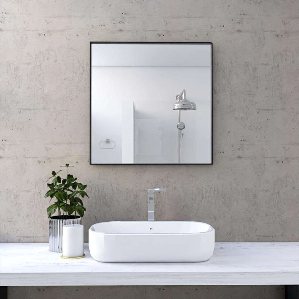 Espejo De Pared Cuadrado Con Estructura Metalica img #2