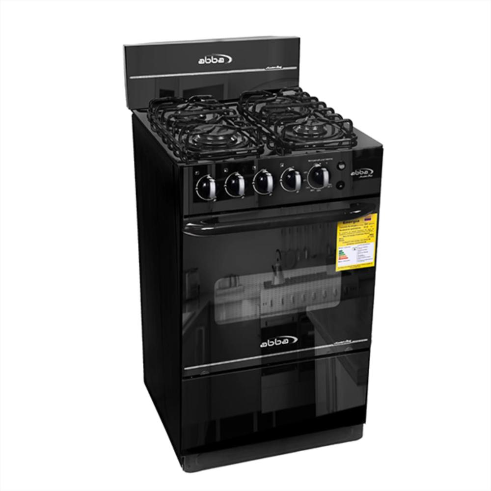 Estufa De Piso Abba Master Chef Ag 101 5 Con Horno | Gas | 4 Puestos | Vidrio Negro Ag 101 5 N img #2