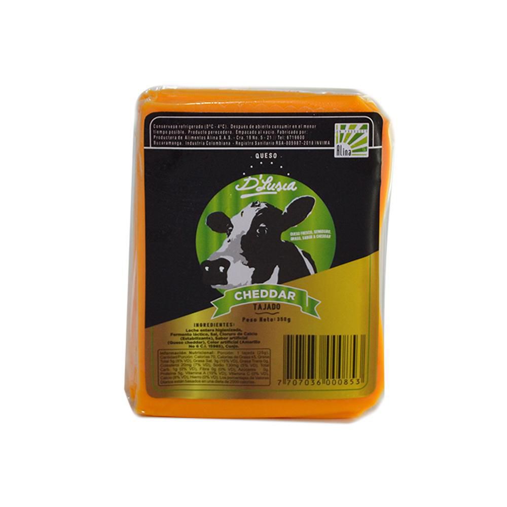 Queso Cheddar Tajado DLUSIA 350 gr