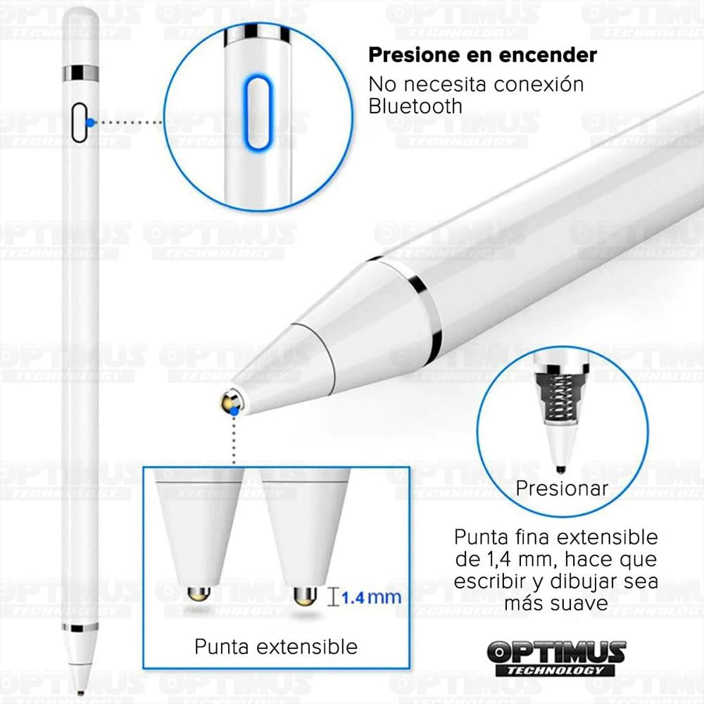 Lapiz Digital Apple Pencil Generico Metalizado Alta Precisio img #4