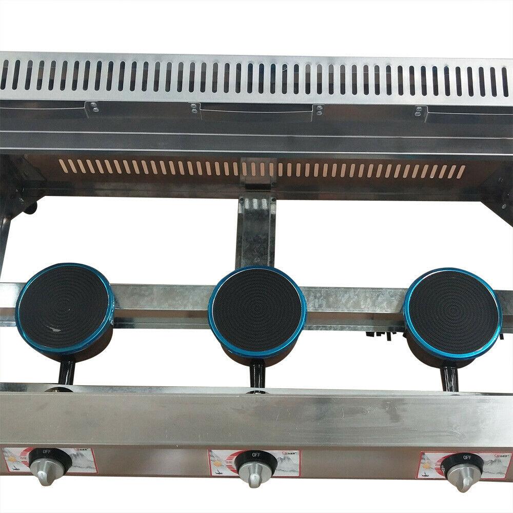Freidora De Gas Profunda De 6 Litros Oukaning Led En Acero Inoxidable De 3 Cubos Para Cocina img #2