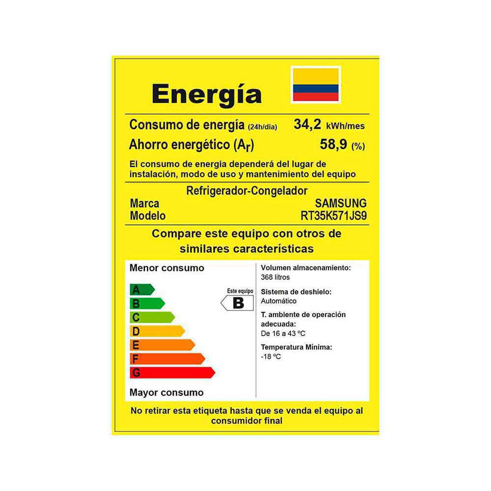 Nevera Samsung No Frost 368 Litros Rt35k571js img #5