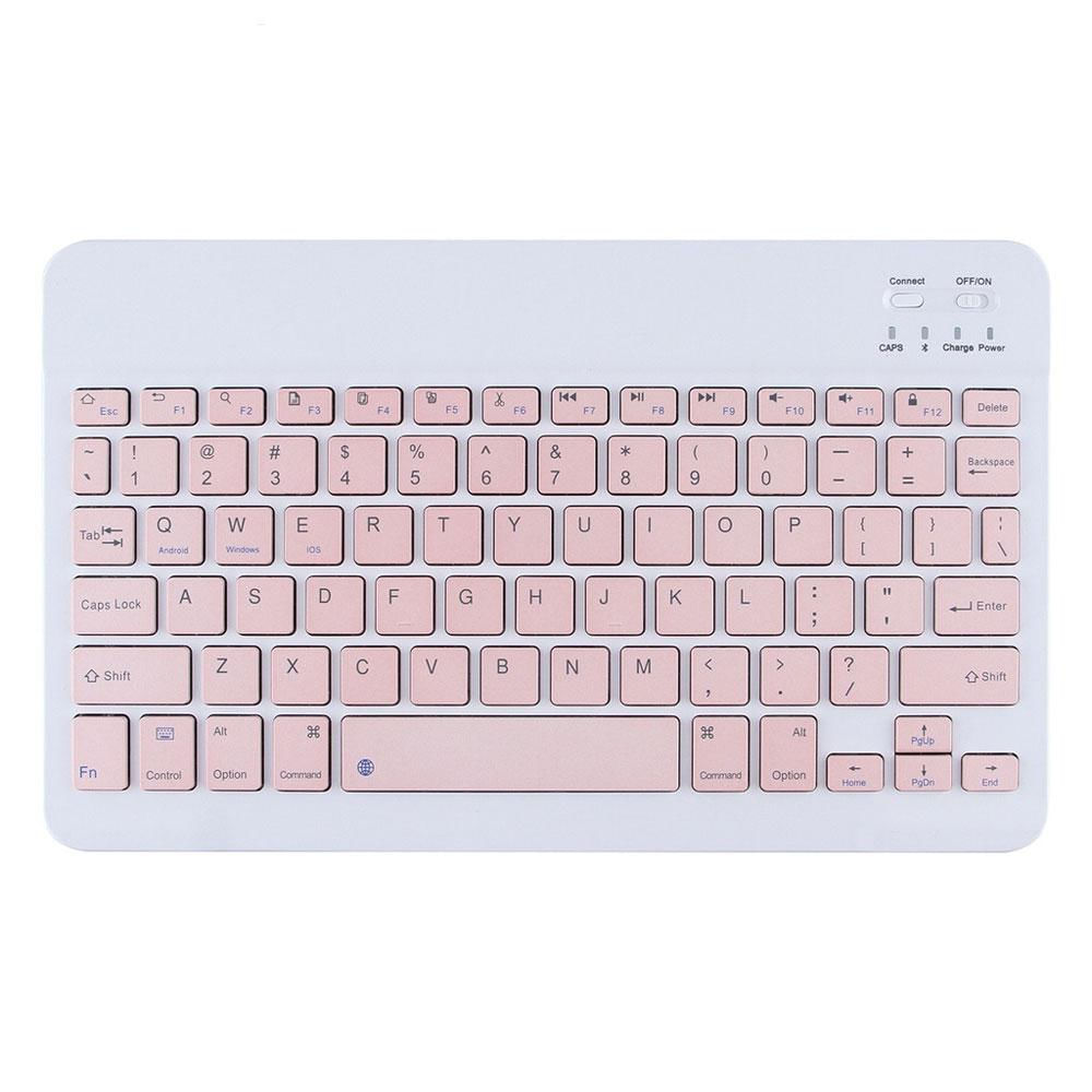 Mouse Raton Teclado Bluetooth Inalámbrico Recargable Rosado img #1