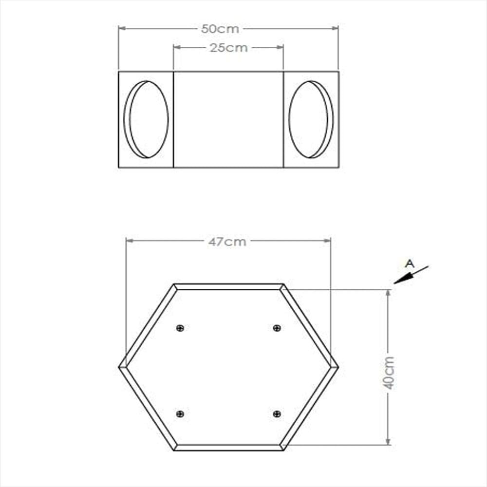 Casa Hexágono Para Mascota Color Salmon img #4